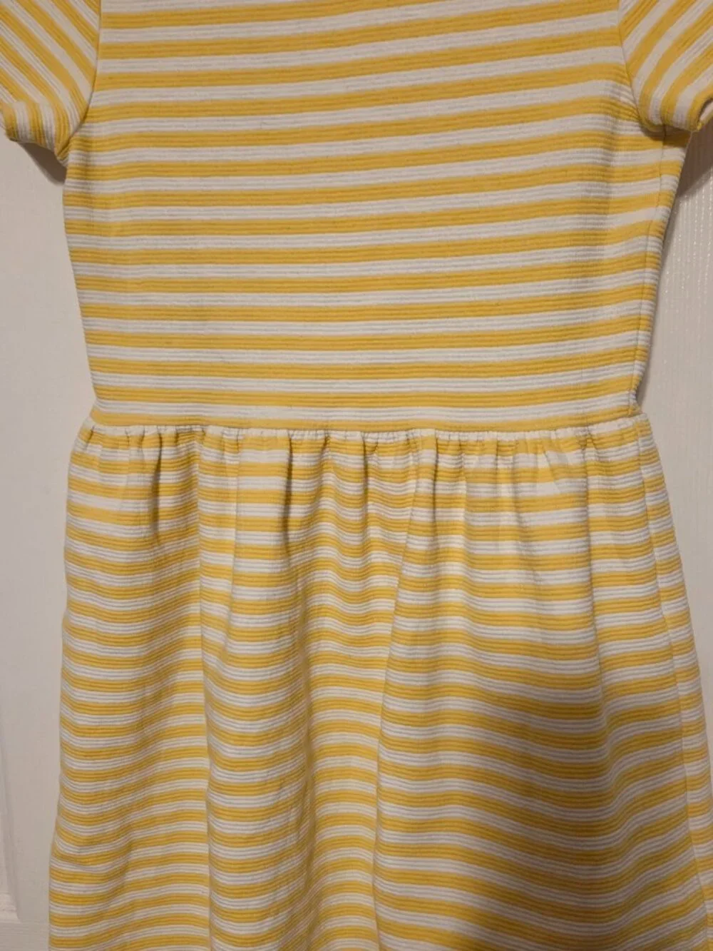 Ralph Lauren Yellow Striped Polo Knit Dress — Girls Size Large